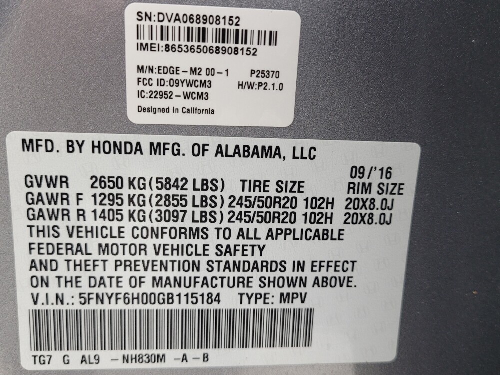 2016 Honda Pilot in St. Louis, MO 63125 - 18127742 33