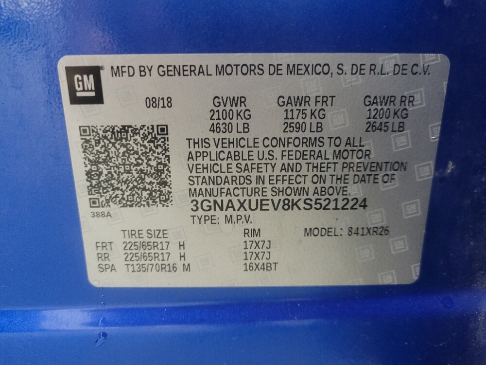 2019 Chevrolet Equinox in Highland, IN 46322 - 18127758 33