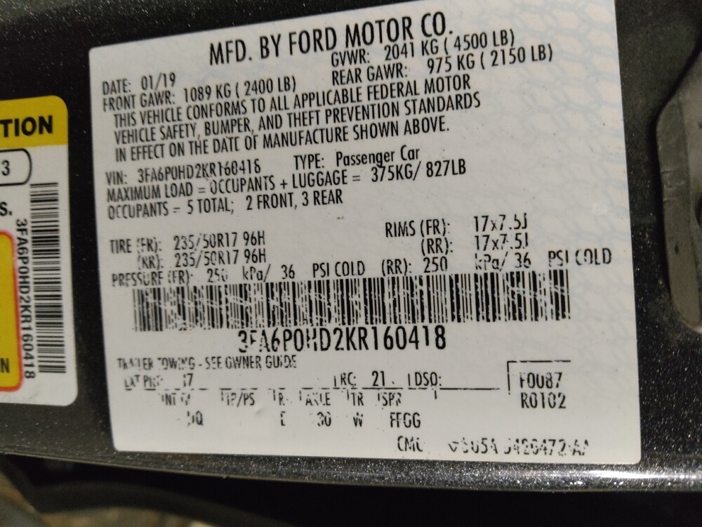 2019 Ford Fusion in Conyers, GA 30094 - 18127885 33