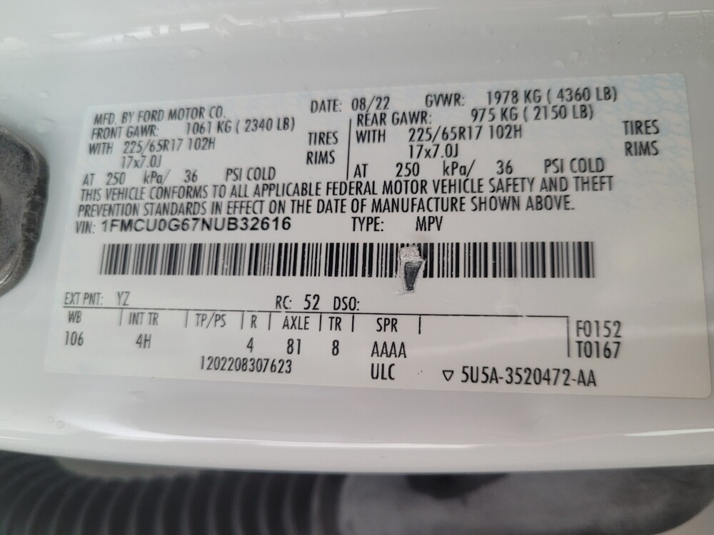 2022 Ford Escape in Columbus, GA 31909 - 18127920 33