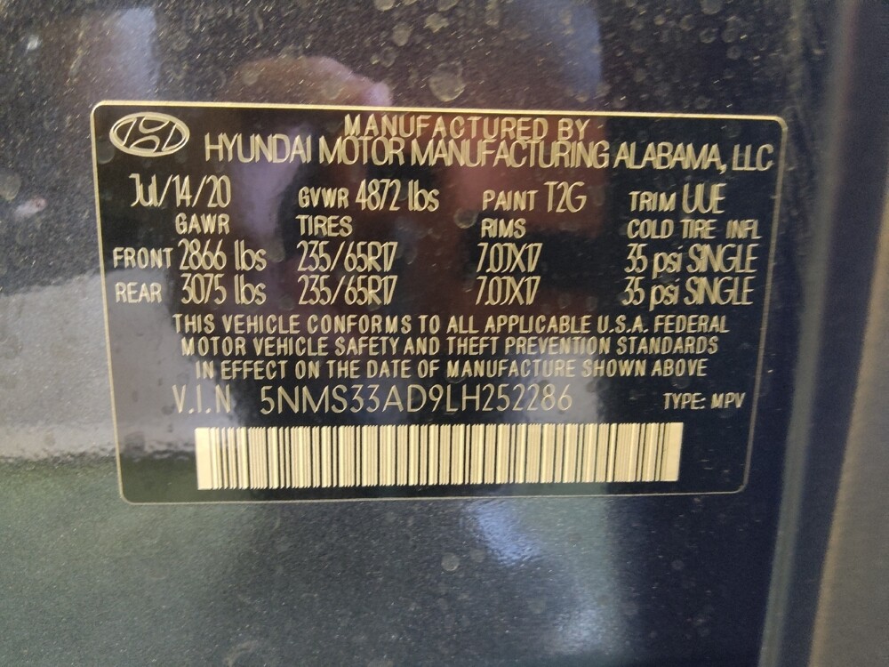 2020 Hyundai Santa Fe in Tucson, AZ 85705 - 18127980 33