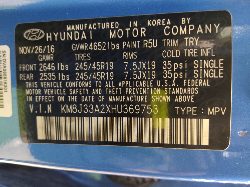 2017 Hyundai Tucson in Clearwater, FL 33764 - 18127995 33