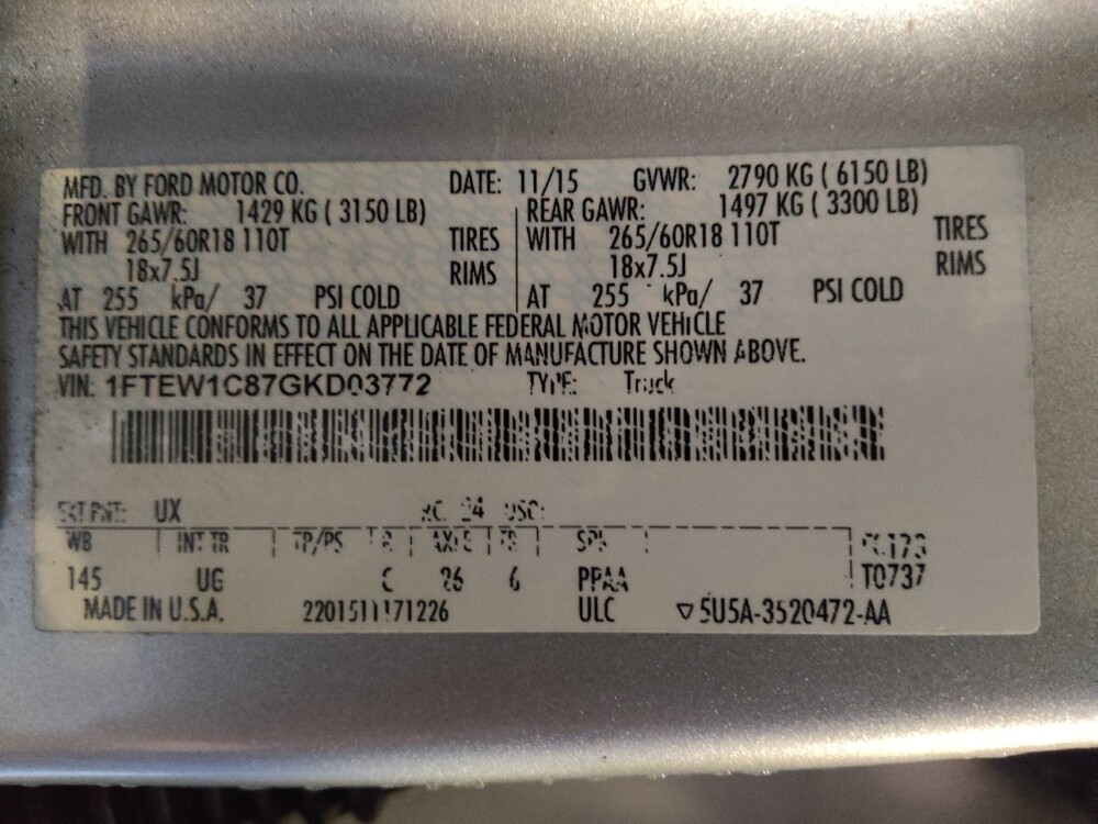 2016 Ford F150 in Tampa, FL 33612 - 18127998 33