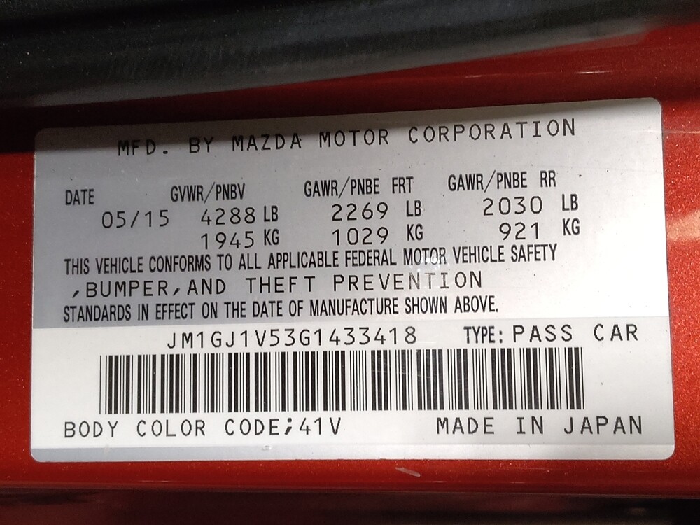 2016 Mazda MAZDA6 in Jacksonville, FL 32225 - 18128023 33