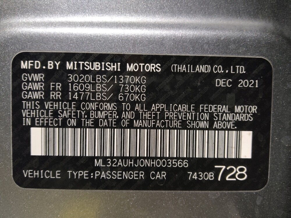 2022 Mitsubishi Mirage in Kissimmee, FL 34744 - 18128032 33