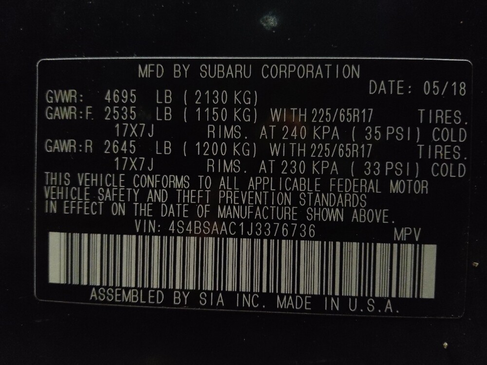 2018 Subaru Outback in Orlando, FL 32808 - 18128033 33