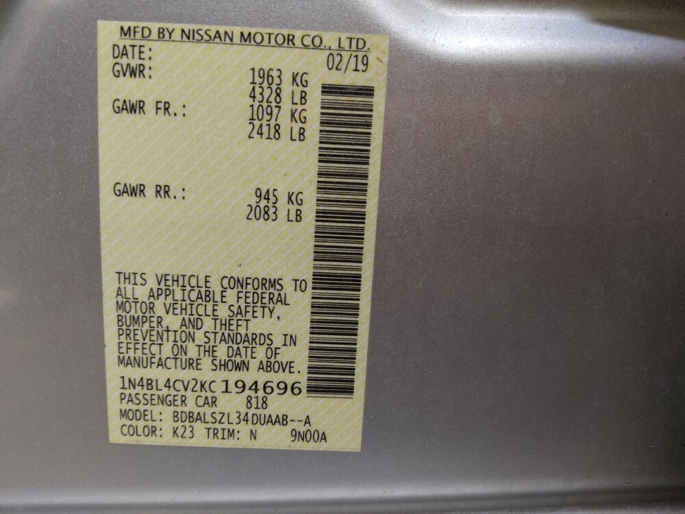 2019 Nissan Altima in Raleigh, NC 27604 - 18128084 33