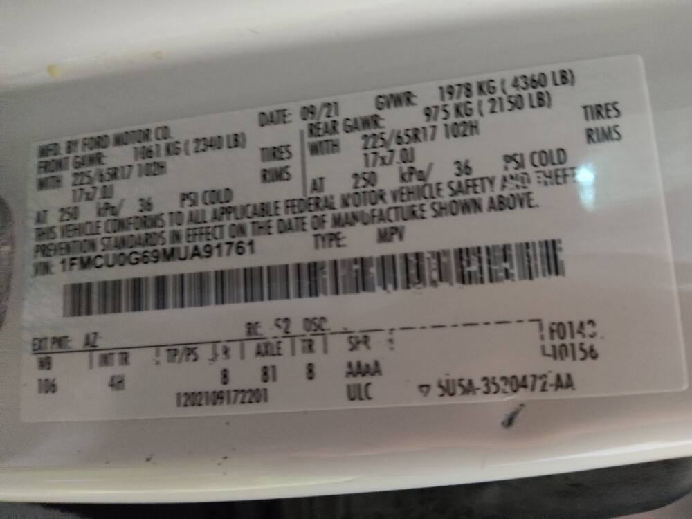 2021 Ford Escape in Greenville, SC 29607 - 18128102 33