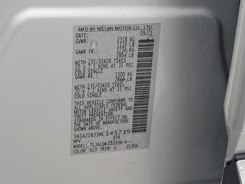 2021 Nissan Murano in Madison, TN 37115 - 18128141 33