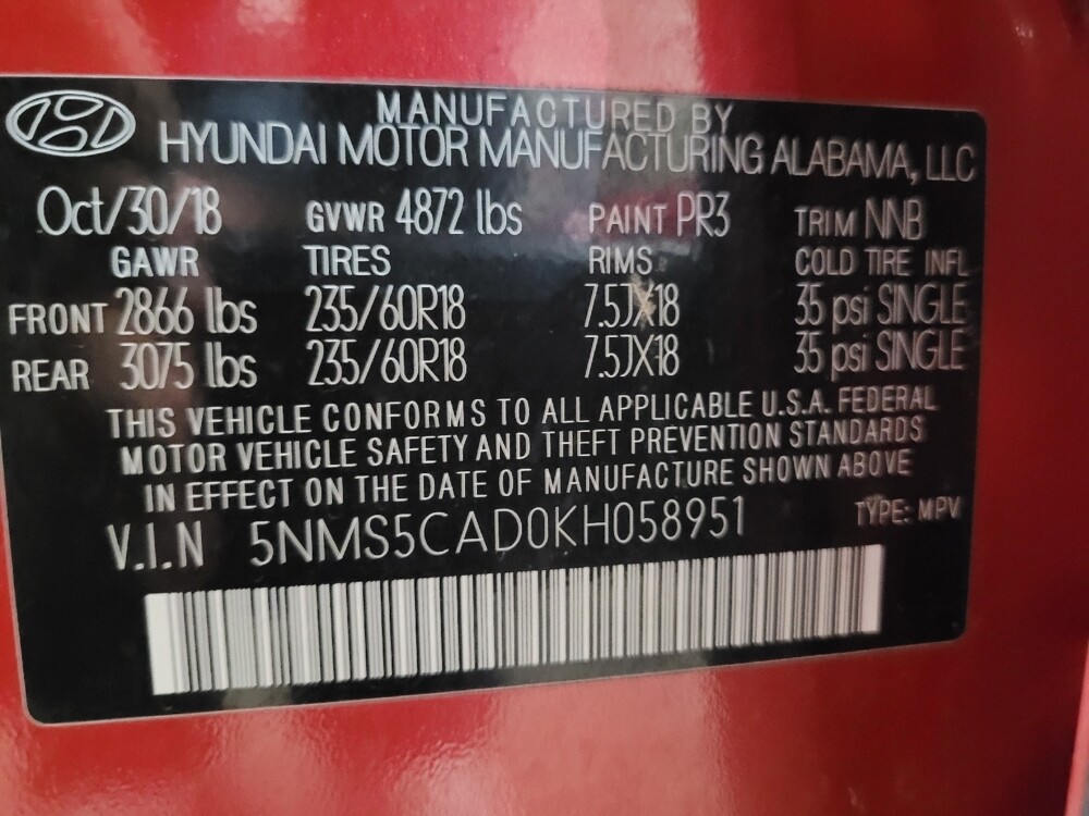 2019 Hyundai Santa Fe in Richmond, VA 23235 - 18128256 33
