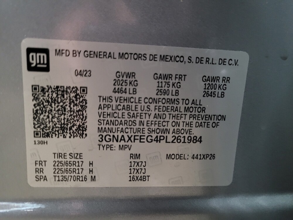 2023 Chevrolet Equinox in New Castle, DE 19720 - 18128286 33