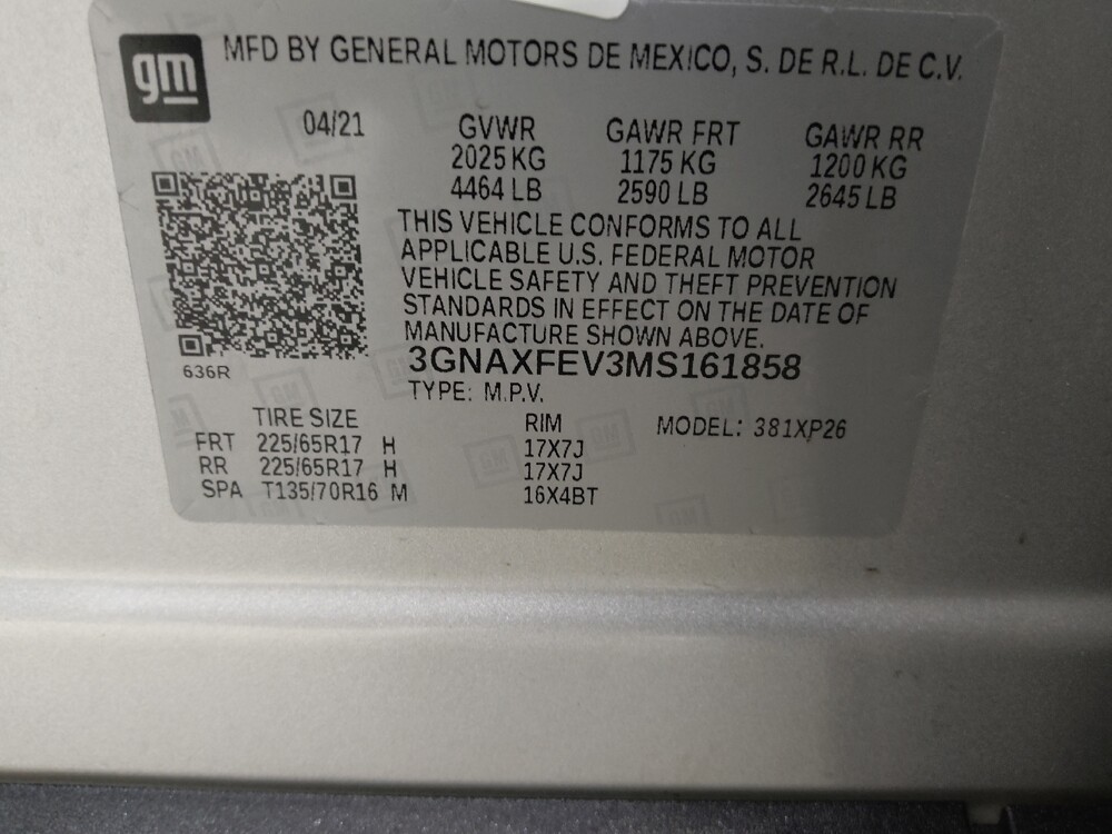 2021 Chevrolet Equinox in St. Louis, MO 63125 - 18128301 33