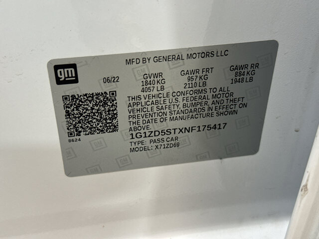 2022 Chevrolet Malibu in Burlington, WI 53105 - 18128396 35