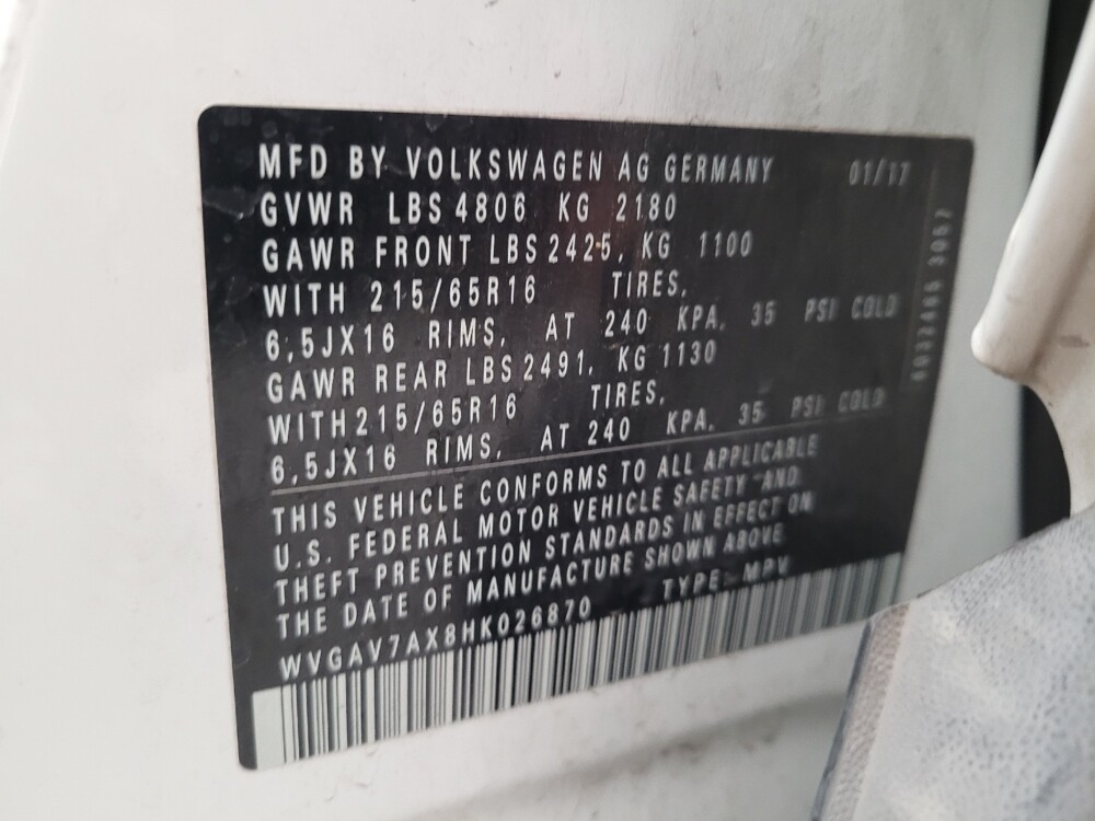 2017 Volkswagen Tiguan in Downey, CA 90241 - 18128425 33