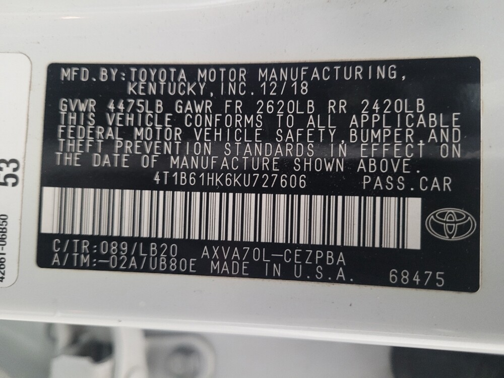 2019 Toyota Camry in Sacramento, CA 95821 - 18128426 33