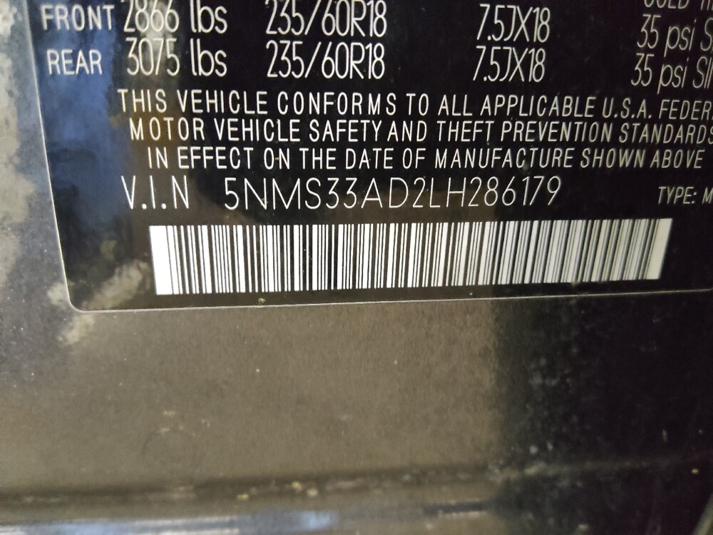 2020 Hyundai Santa Fe in Marietta, GA 30062 - 18128453 33