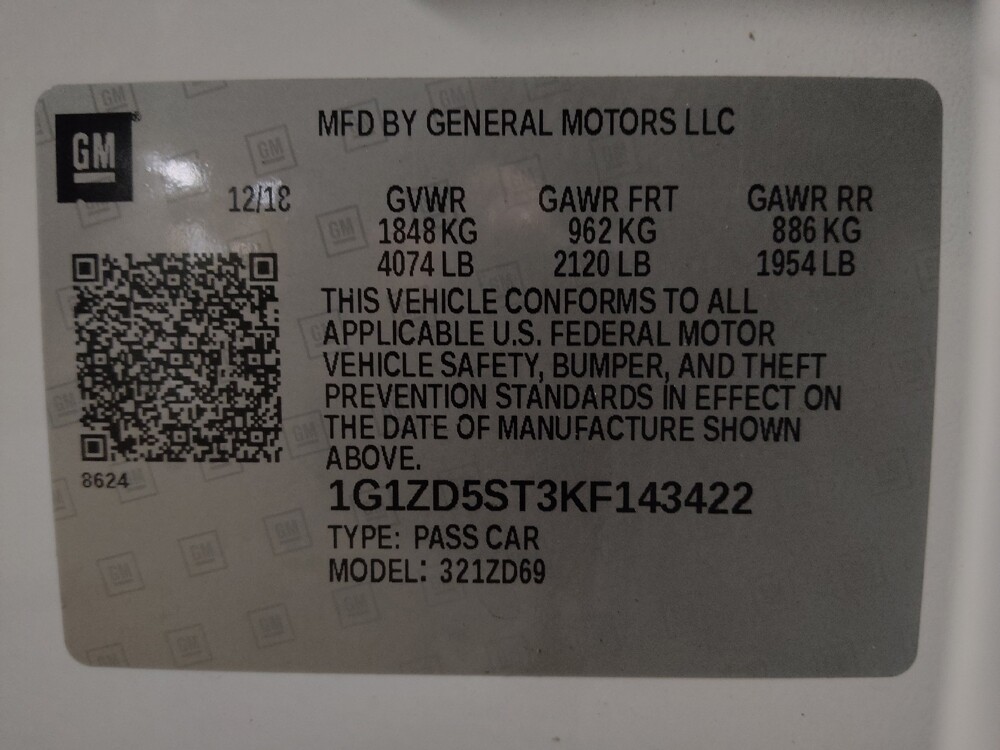 2019 Chevrolet Malibu in Miami, FL 33157 - 18128520 33