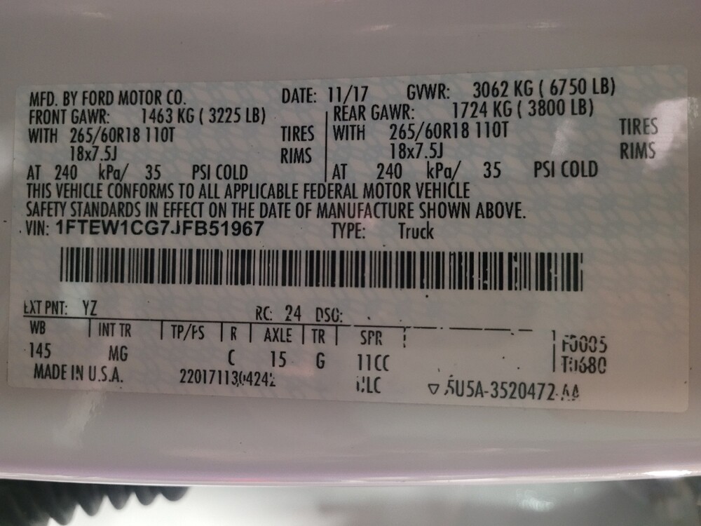 2018 Ford F150 in Jacksonville, FL 32225 - 18128528 33