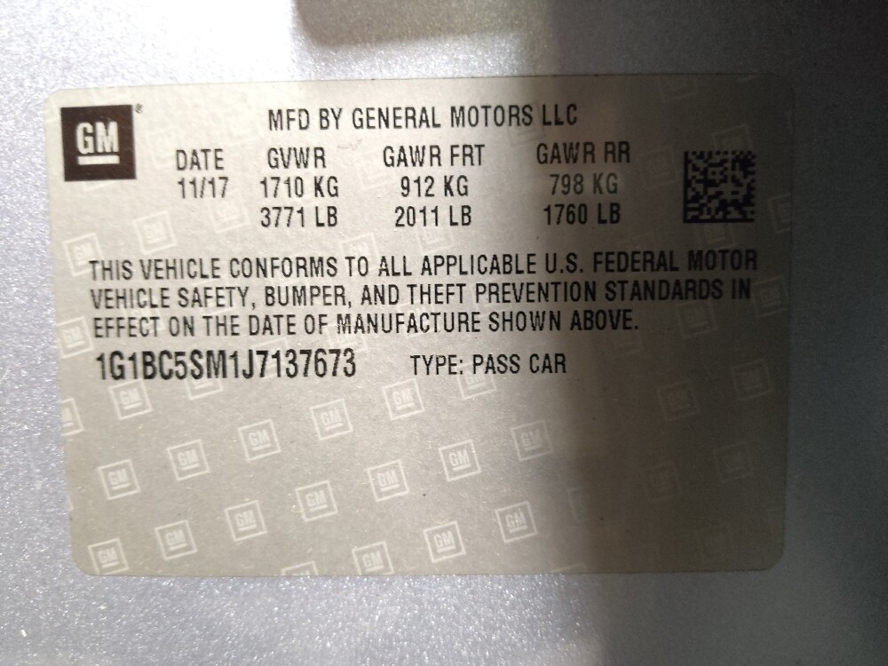 2018 Chevrolet Cruze in Mobile, AL 36606 - 18128532 33