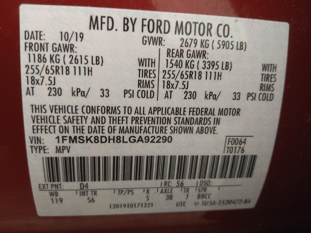 2020 Ford Explorer in Albuquerque, NM 87123 - 18128561 33