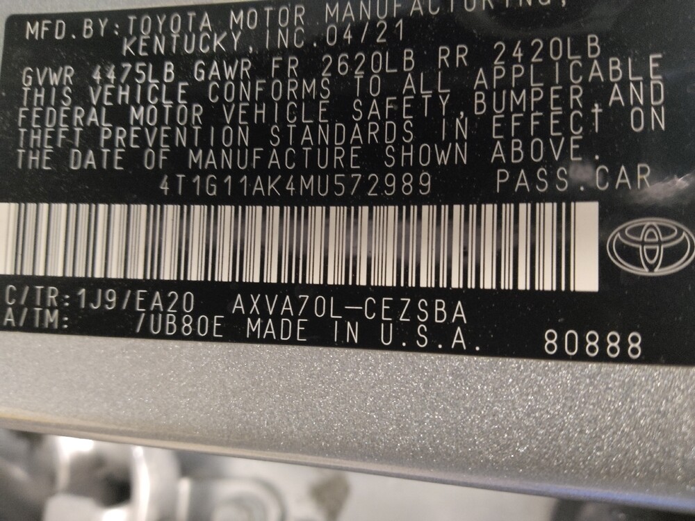 2021 Toyota Camry in Augusta, GA 30907 - 18128633 33