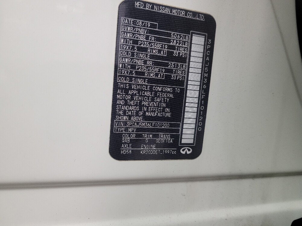 2020 INFINITI QX50 in Pelham, AL 35124 - 18128690 33