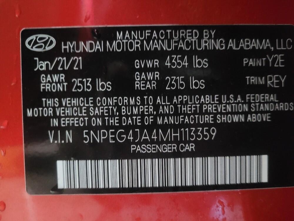 2021 Hyundai Sonata in Union City, GA 30291 - 18128698 33