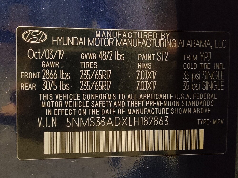 2020 Hyundai Santa Fe in Mobile, AL 36606 - 18128733 33