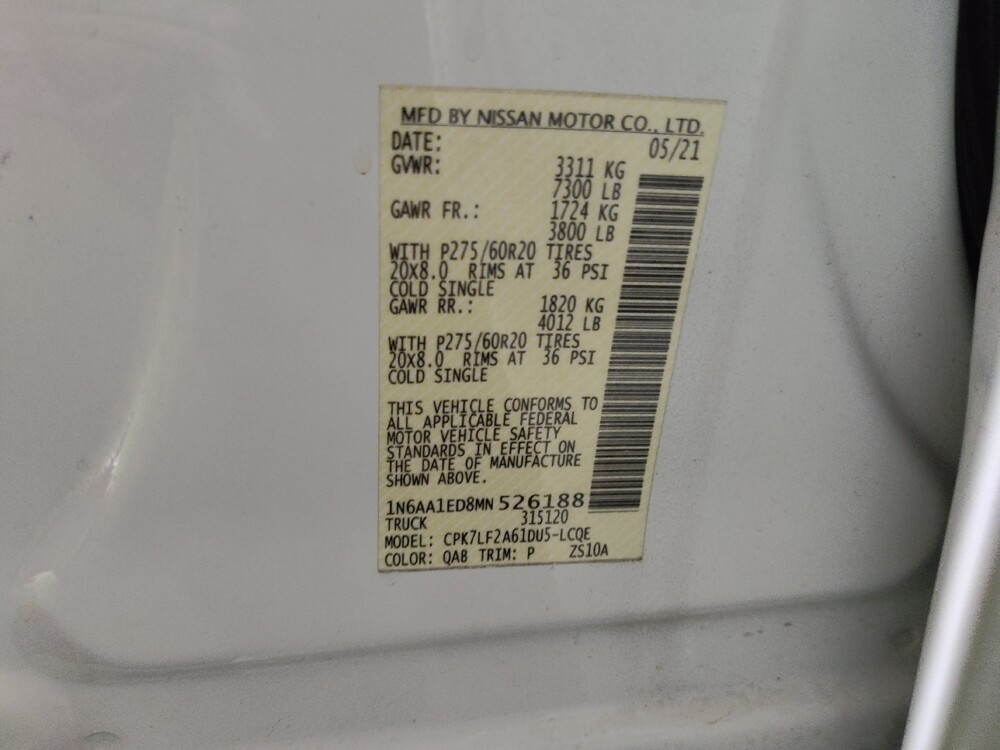 2021 Nissan Titan in Temple, TX 76502 - 18128740 33