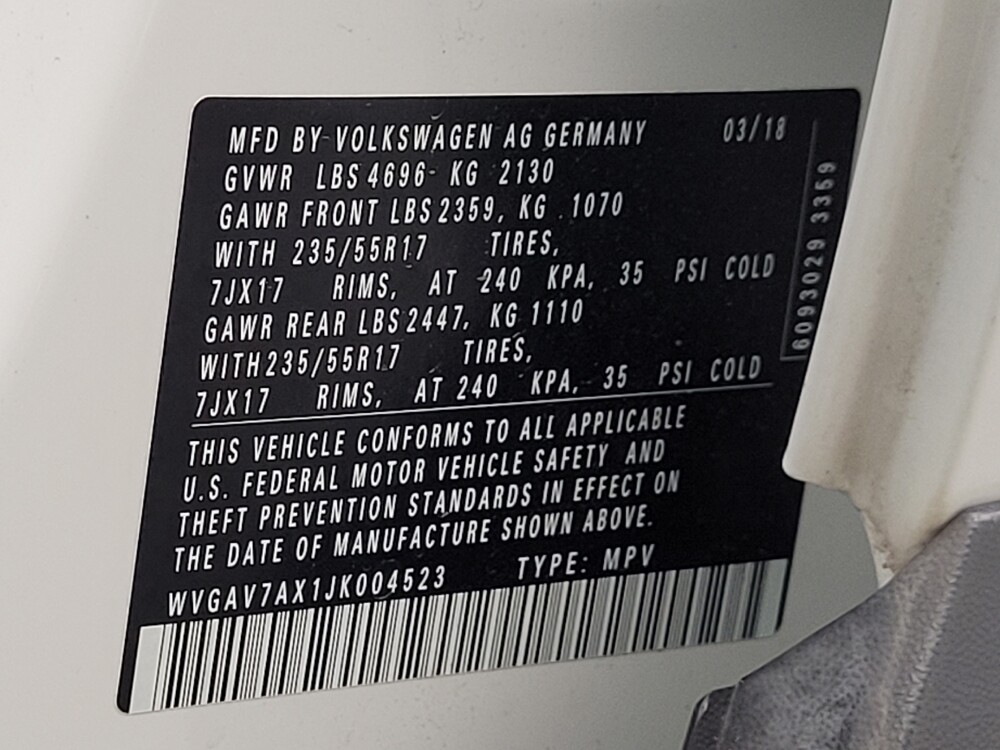 2018 Volkswagen Tiguan in Huntsville, AL 35816 - 18128806 33