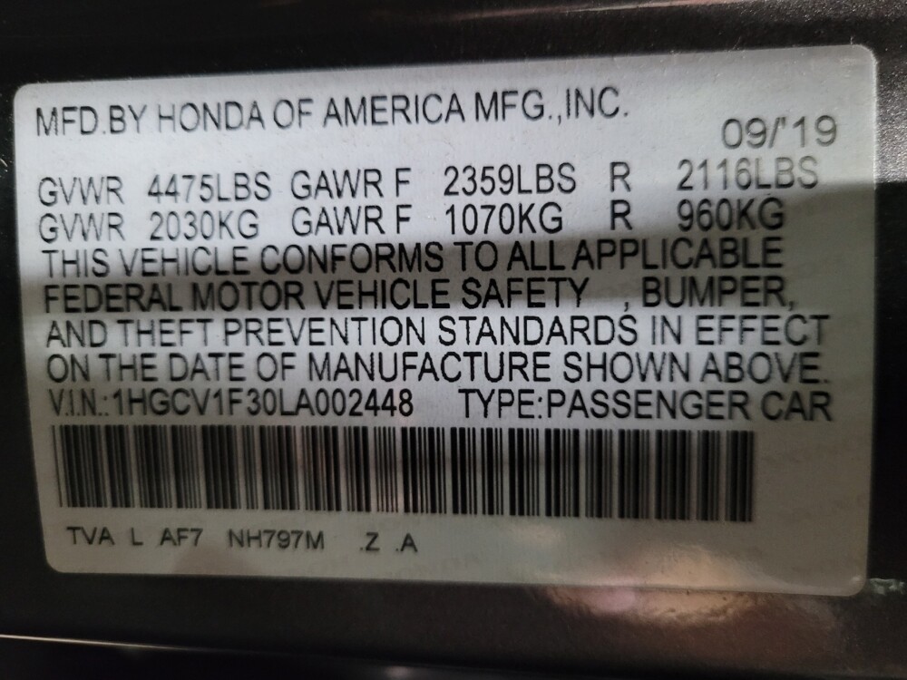 2020 Honda Accord in New Castle, DE 19720 - 18128811 33