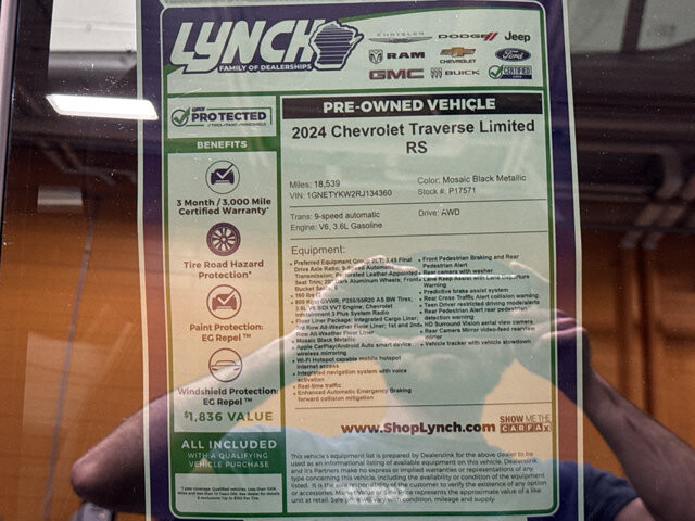 2024 Chevrolet Traverse in Burlington, WI 53105 - 18128911 40