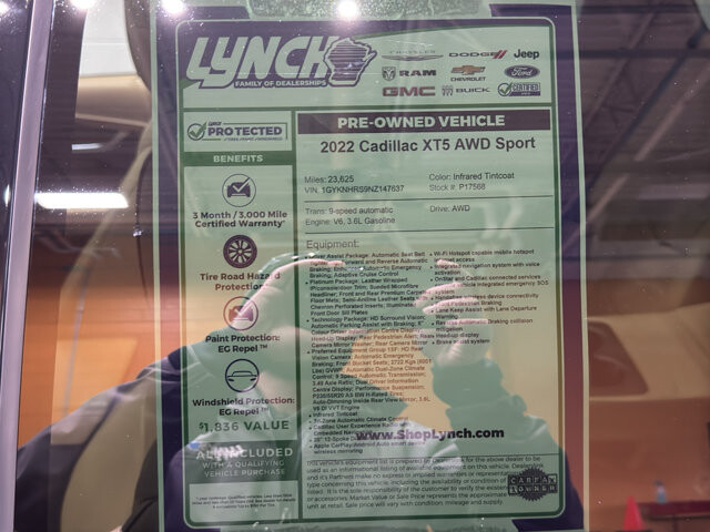 2022 Cadillac XT5 in Burlington, WI 53105 - 18128920 46