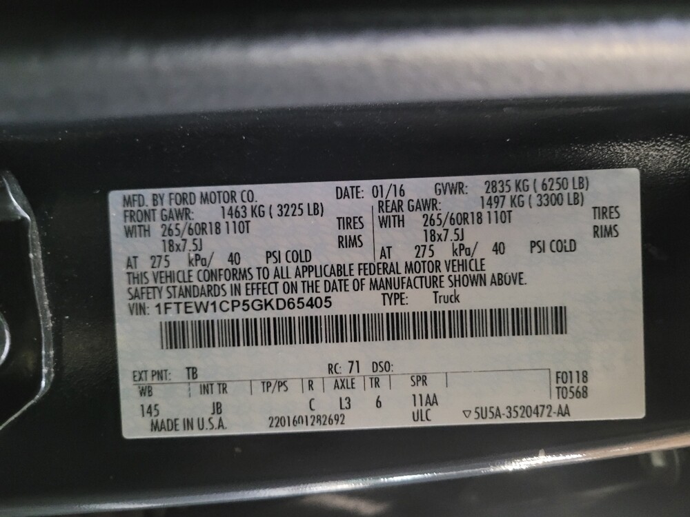 2016 Ford F150 in Riverside, CA 92504 - 18128957 33