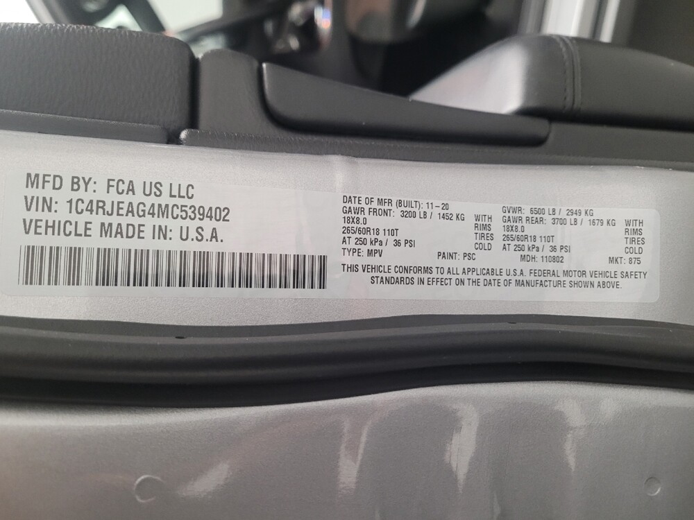 2021 Jeep Grand Cherokee in Downey, CA 90241 - 18128964 33