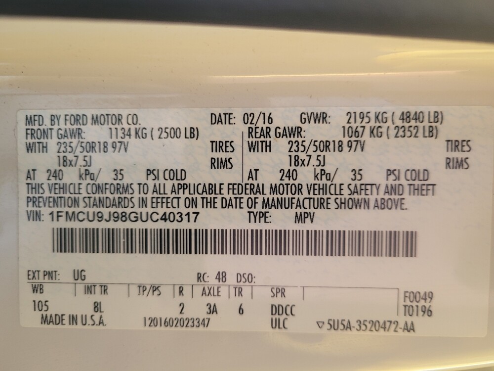 2016 Ford Escape in Jackson, MS 39211 - 18128972 33