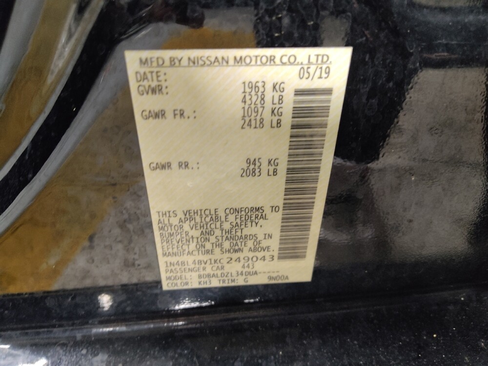 2019 Nissan Altima in Macon, GA 31210 - 18128977 33