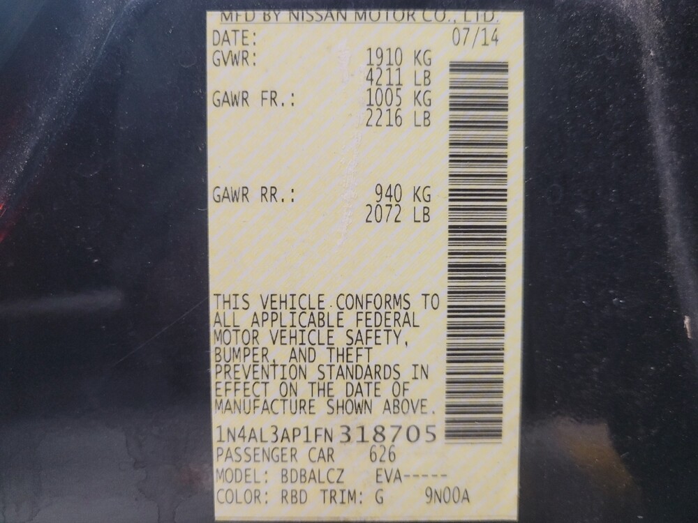 2015 Nissan Altima in Union City, GA 30291 - 18128996 33