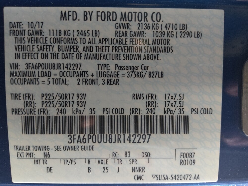 2018 Ford Fusion in Morrow, GA 30260 - 18129010 33
