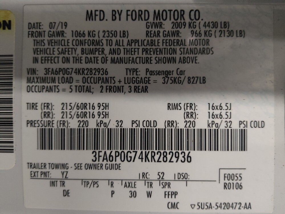 2019 Ford Fusion in Arlington, TX 76011 - 18129034 33