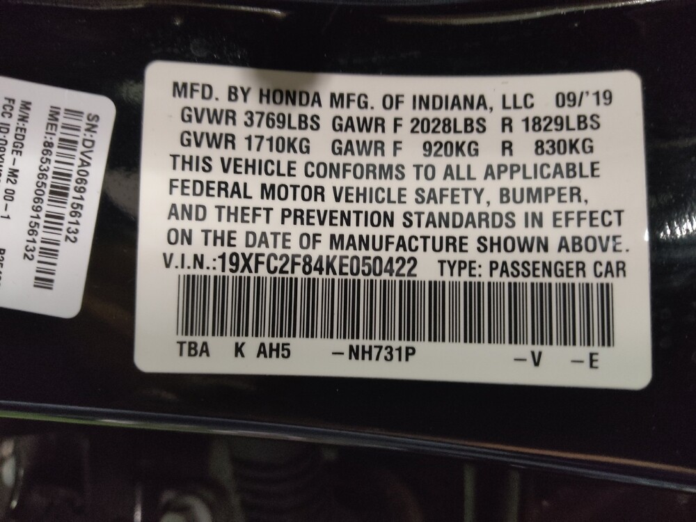 2019 Honda Civic in Arlington, TX 76011 - 18129043 33