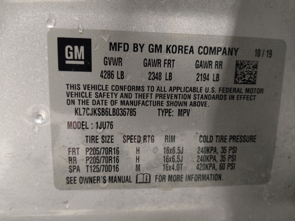 2020 Chevrolet Trax in Lakeland, FL 33815 - 18129094 33