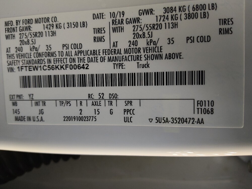 2019 Ford F150 in Tampa, FL 33619 - 18129100 33