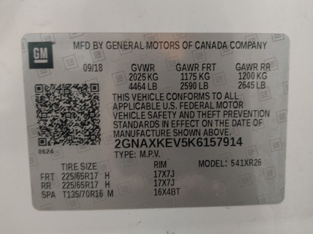 2019 Chevrolet Equinox in Lauderdale Lakes, FL 33313 - 18129114 33