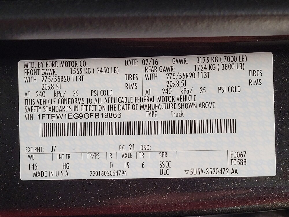 2016 Ford F150 in Sanford, FL 32773 - 18129135 33