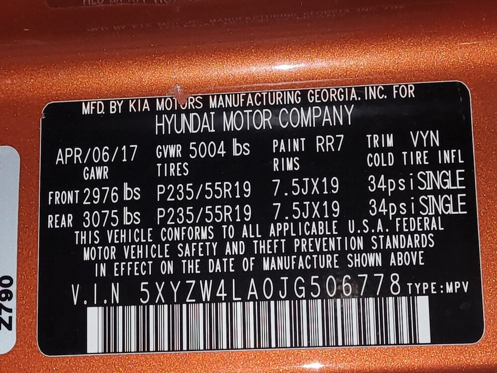 2018 Hyundai Santa Fe in Gainesville, FL 32609 - 18129160 33