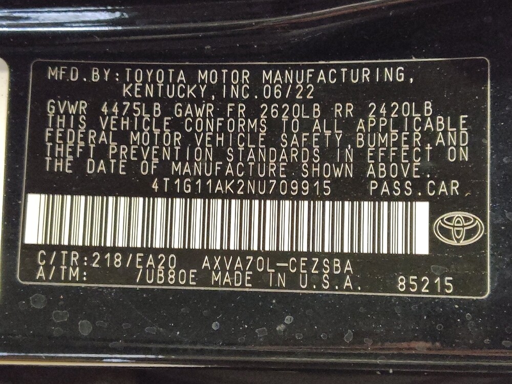 2022 Toyota Camry in Gainesville, FL 32609 - 18129166 33