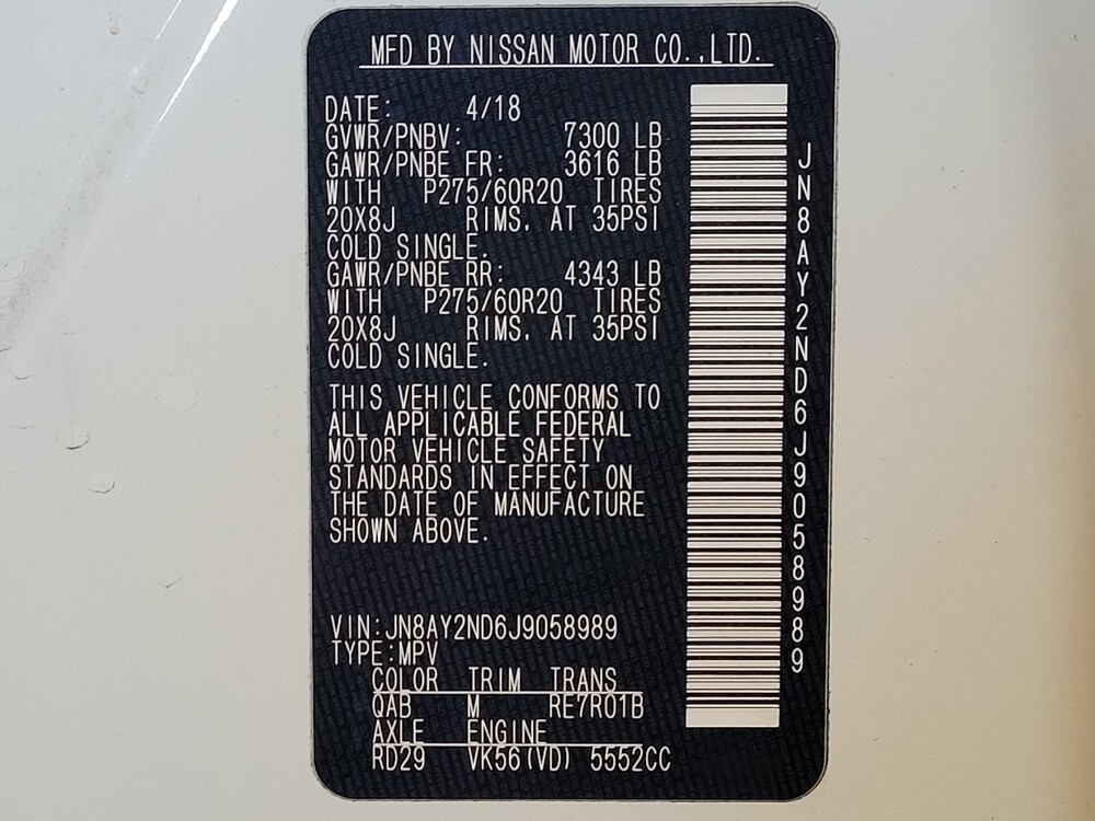 2018 Nissan Armada in Sanford, FL 32773 - 18129171 33