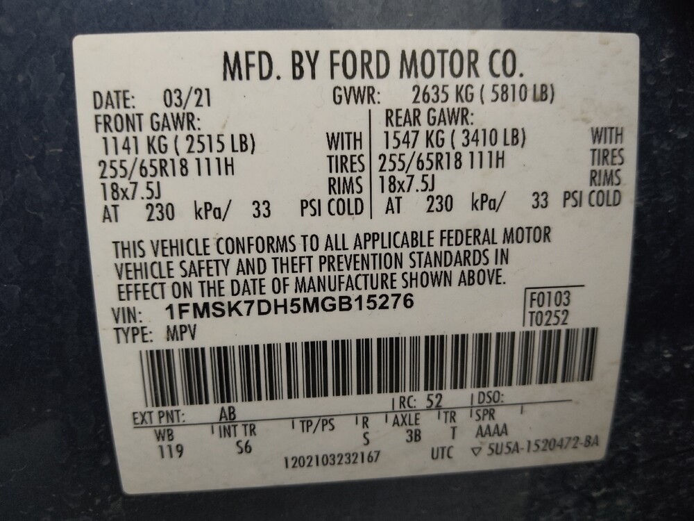 2021 Ford Explorer in Colorado Springs, CO 80909 - 18129240 33