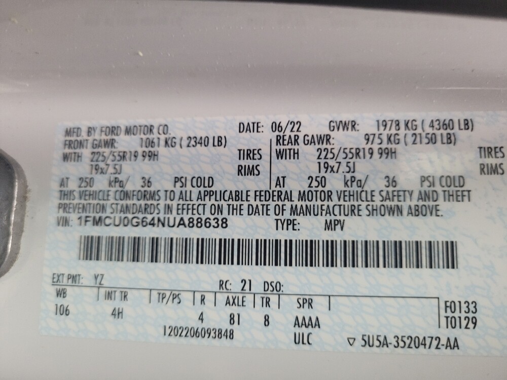 2022 Ford Escape in Huntsville, AL 35816 - 18129250 33